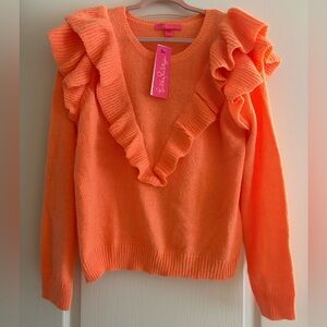 NWT Lilly Pulitzer Marceline Sweater in Cantaloupe